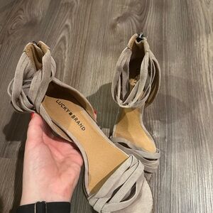 Lucky Brand Women's Grey Heels